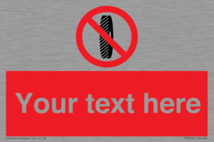 Custom Do Not Change Grinding Wheel Sign